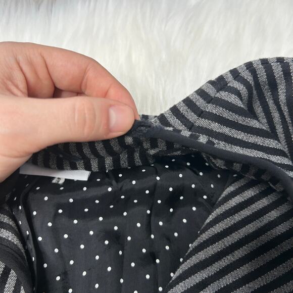 AKRIS PUNTO Wool Blazer Womens Size 10 Striped Professional Work Career Corpcore - Picture 10 of 10